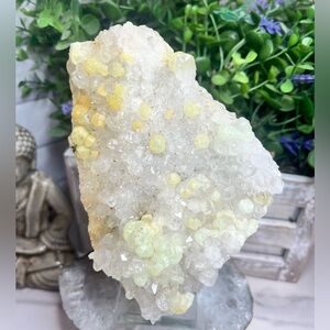 Botryoidal Prehnite with Quartz